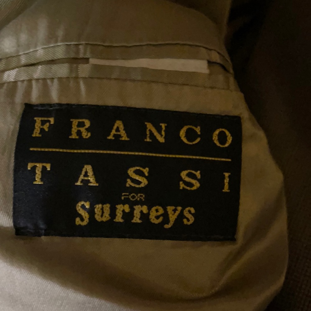 Franco Tassi Pure Wool Suit 2x Piece